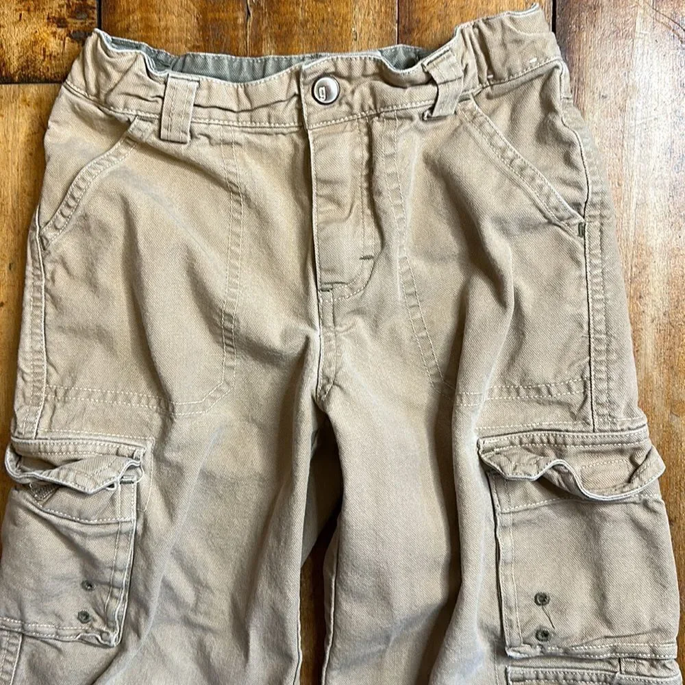 Gymboree Boys size 5 Khaki Cargo Pants utility pants cotton Easter